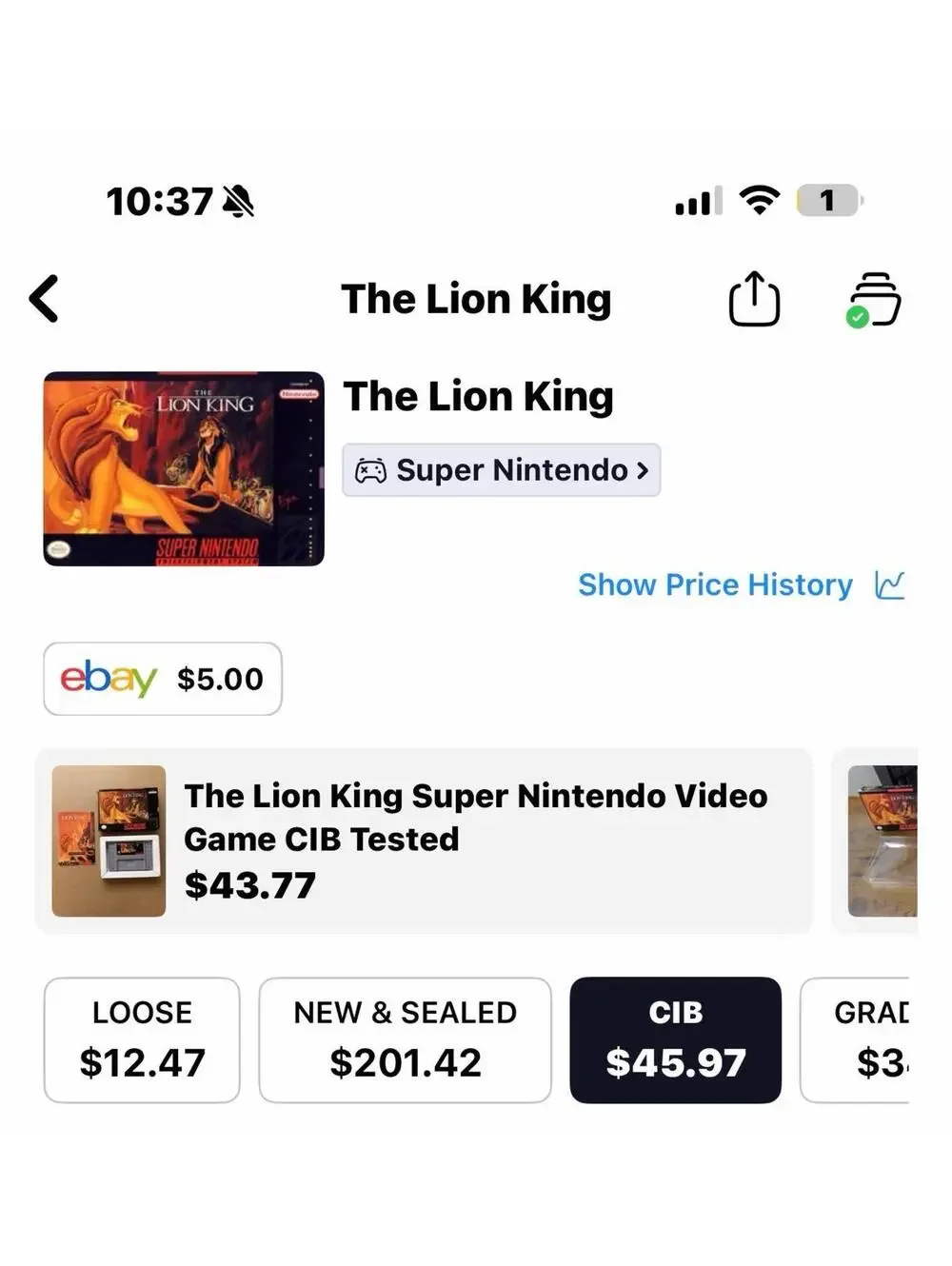 The Lion King for Super Nintendo